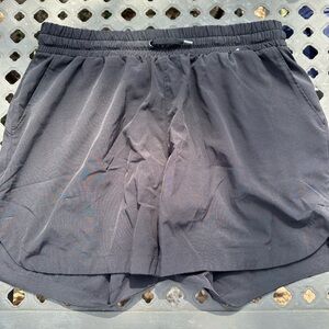 Women’s Black Athletic Shorts with Elastic Waist